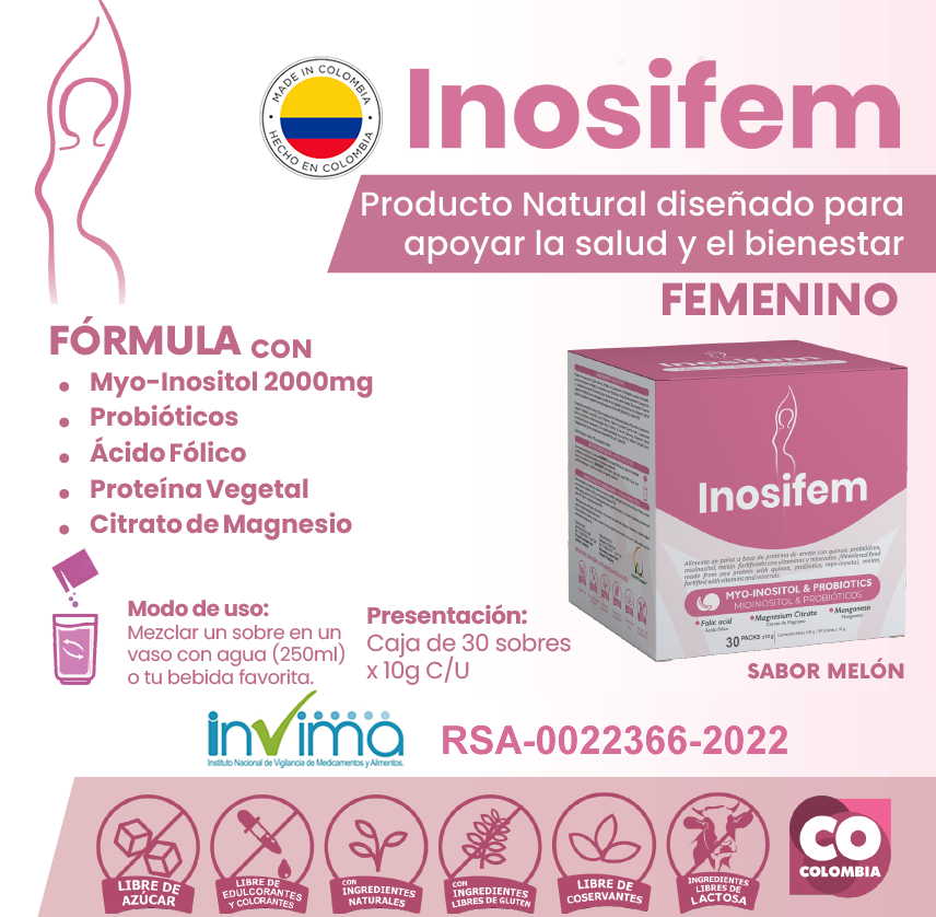 Inosifem Myo Inositol Ac Folico 30 Sobres